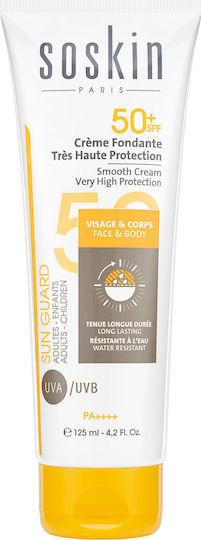 Soskin Sun Guard Smooth Cream Sunscreen Cream for Face and Body SPF50 125ml