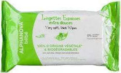 Alphanova Very Soft Thick Hypoallergenic Baby Wipes 72 Pieces