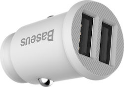 Baseus Grain Car Charger with Ports 2xUSB-A