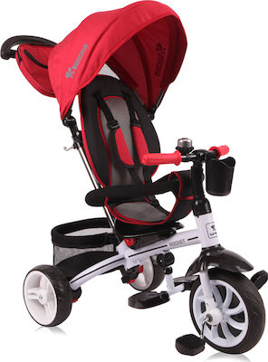 Lorelli Rocket Kids Tricycle Convertible, With Storage Basket, Sunshade & Push Handle for 1.5+ Years Red 10050370008