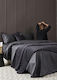 Palamaiki Sheet Sets Queen 245x270cm. Luxe Sateen Coal 4pcs