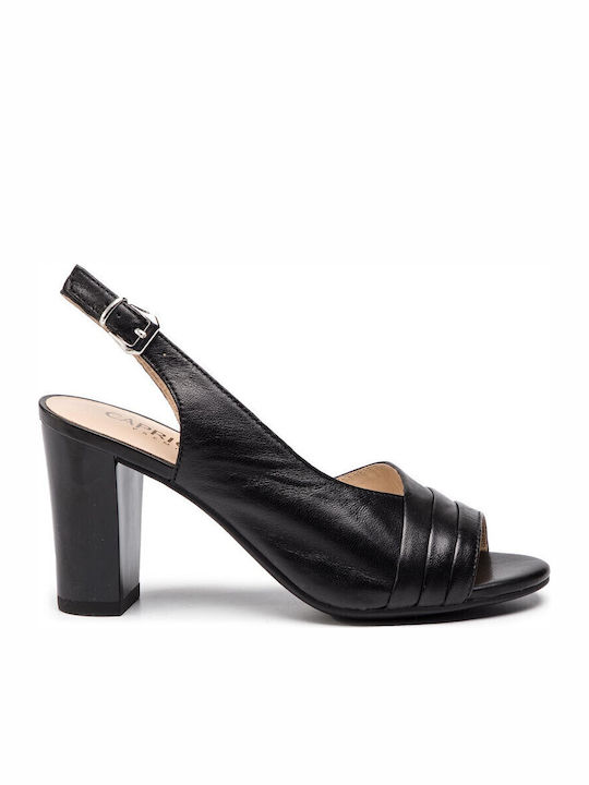 Din piele Sandale Negre