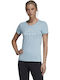 Adidas Emblem Women's Athletic T-shirt Blue