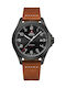 Swiss Military by Chrono Watch Automatic with Brown Leather Strap SMA34077.05