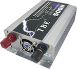 TBE500W Car Inverter Pure Sinewave 500W to Converter 12V DC in 220V AC with 1xUSB