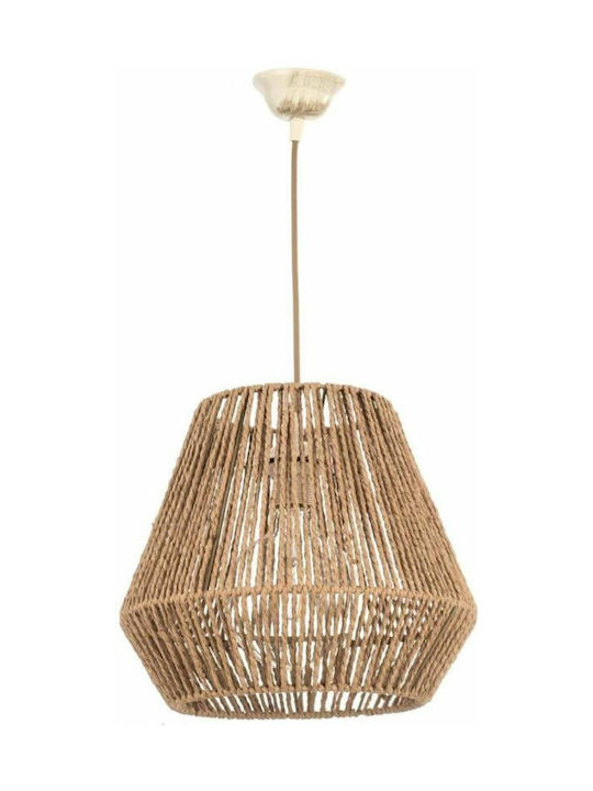 Inlight Pendant Lamp with Rope E27 Brown