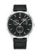 Tommy Hilfiger Brad Watch Chronograph Battery with Black Leather Strap