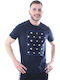Crewneck Αθλητικό T-shirt Μπλε