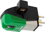 Audio Technica Plattenspielernadel AT-VM95E Beweglicher Magnet in Grün Farbe