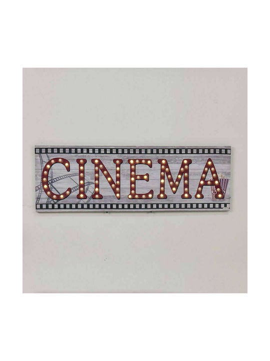 Fylliana Cinema Κάδρο Ξύλινο με LED Φωτισμό 30x90cm