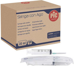 PiC Solution Syringes 21G x 1 1/2" 20ml 100pcs