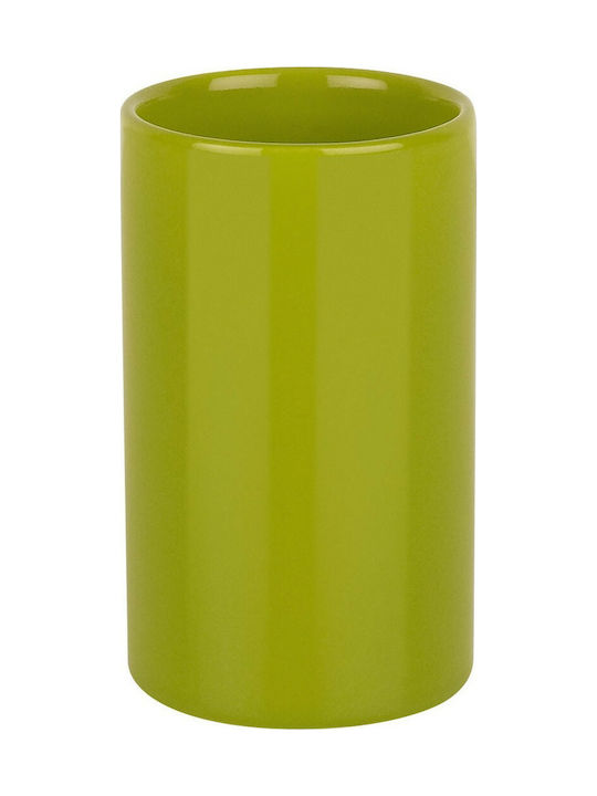 Dimitracas Tube Ceramic Cup Holder Countertop Lime