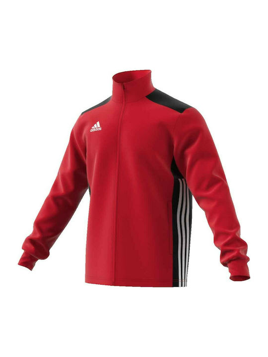 Adidas Αθλητική Παιδική Ζακέτα για Αγόρι Κόκκινη Regista 18