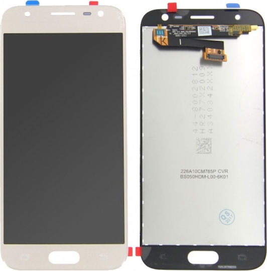 Screen with Touch Mechanism for Galaxy J7 2017 (Gold)