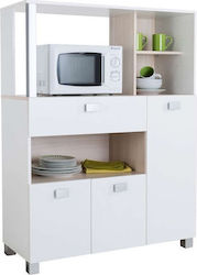 Kenig Floor Cabinet Λευκό L99.3xW41.3xH132.2cm
