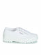 Superga 2555 Cotu Γυναικεία Flatforms Sneakers Λευκά