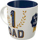 Nostalgic Art Number 1 Dad Ceramic Cup White 330ml