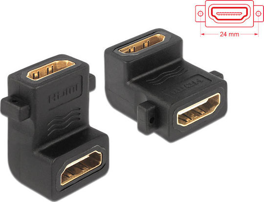 DeLock Converter HDMI female to HDMI female 1pcs (65510)