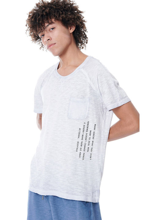 BodyTalk 1191-955528 Αθλητικό Ανδρικό T-shirt Light Grey Μονόχρωμο