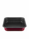 Pal Colors Baking Pan Rectangular Aluminum with Non-stick Coating Μωβ 25x25cm