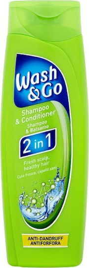 Wash & Go 2in1 Conditioner AntiDandruff Shampoos Against Dandruff & Dry Scalp for All Hair Types 200ml