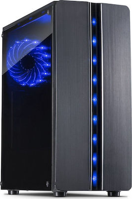 Inter-Tech Thunder Gaming Midi Tower Computer Case with Window Panel Black