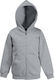 Fruit of the Loom Kids Sweatshirt Cardigan with Hood Gray Hooded Sweat Jacket