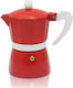 Zephyr ZP-1173-L3 Μπρίκι Espresso 3cups Κόκκινο