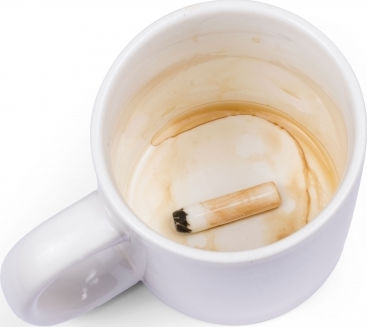 Thumbs Up Gross Mug - Cigarette Mug Ceramic 300ml