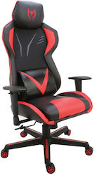 Zita Plus BS6100 Artificial Leather Gaming Chair with Adjustable Arms Red