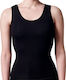 Namaldi Damen Thermo ärmelloses Shirt Schwarz