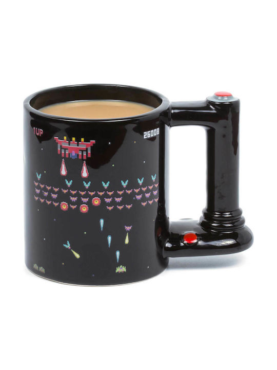 Thumbs Up Retro Arcade Mug Schimbare de Căldură Cană Ceramică Neagră 600ml 1001675 1buc