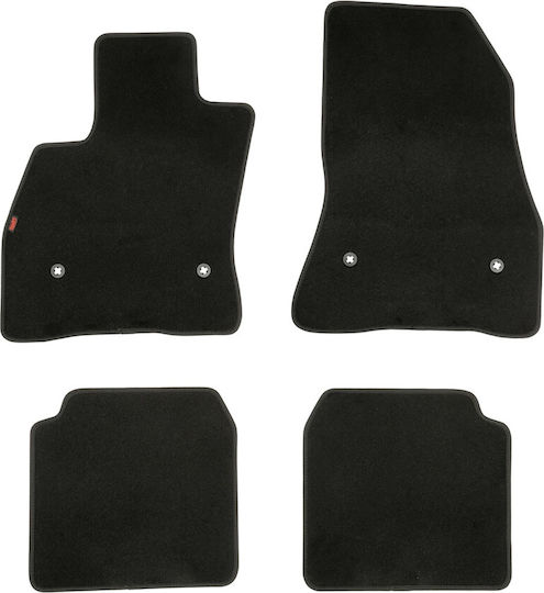 Lampa Set of Front and Rear Mats 4pcs for Fiat 500L BMW X1 2021+ Black