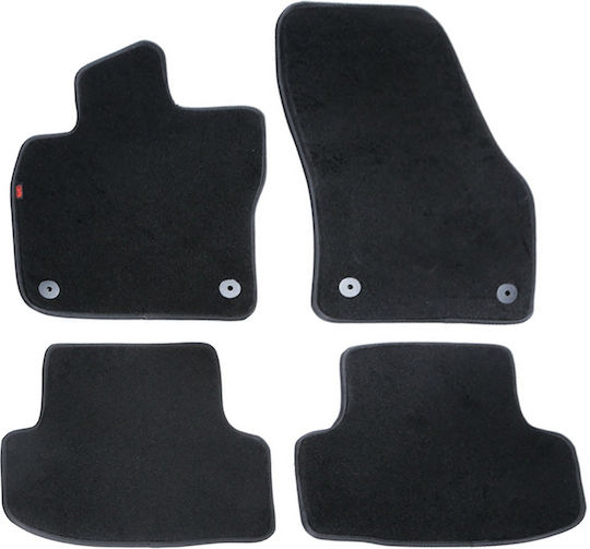 Lampa Set of Front and Rear Mats 4pcs for Skoda Karoq Black