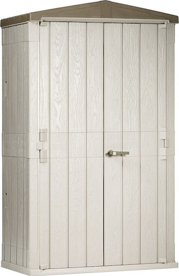 Kunststoff Gartenhäuser High Storer Plus Taupe M1.3xB0.75xH2.18m