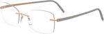 Silhouette Metal Eyeglass Frame Rose Gold 5529 6520