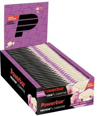 PowerBar Protein Plus + L-Carnitine Μπάρες με 6.5gr Πρωτεΐνης & Γεύση Raspberry Yogurt 30x35gr