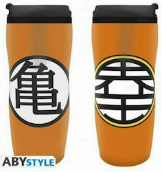 Abysse Dragon Ball - Kame Tasse Kunststoff mit Deckel Orange 355ml 1Stück