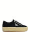 Pepe Jeans Abersun Rustic Γυναικεία Flatforms Sneakers Μαύρα