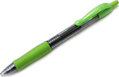 Pilot Στυλό Gel 0.7mm με Πράσινο Mελάνι G-2 Ανοιχτό