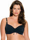 Dorina Underwire Bikini Bra with Adjustable Straps Black