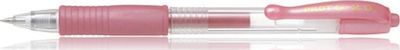 Pilot Στυλό Gel 0.7mm με Ροζ Mελάνι G-2 Metallic