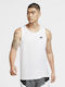 Nike Sportswear Men's Athletic Sleeveless Blouse White