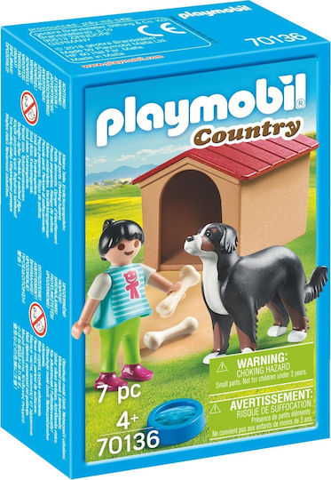 Playmobil Държава Farm Dog with Hut за 4+ години