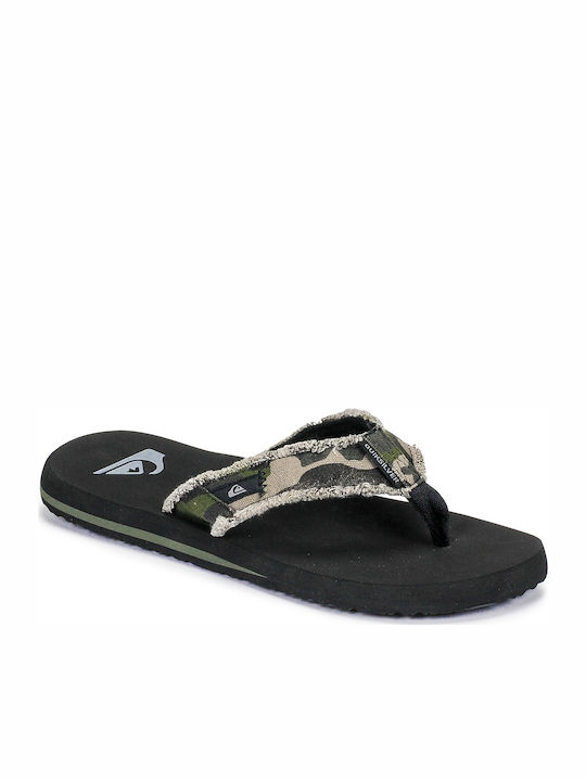 Quiksilver Monkey Abyss Flip Flops σε Χακί Χρώμα