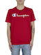 Champion Herren T-Shirt Kurzarm Rot