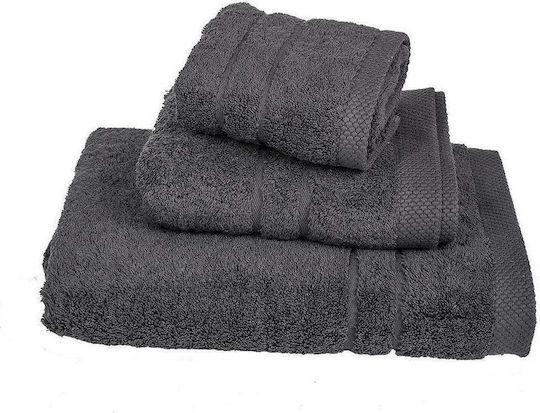 Le Blanc 3-tlg. Set Badetücher Gekämmte 600g Grey Gewicht 600gr/m²