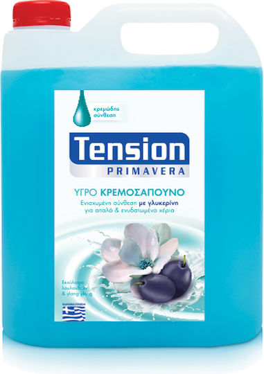 Tension Primavera Cream Soap 4lt Scent With Glycerine Blue With Glycerine Blue