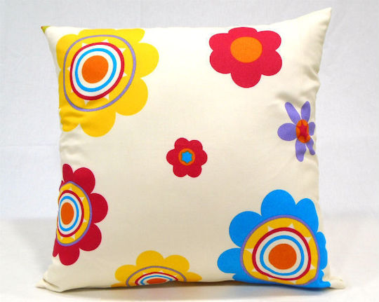 Sarlas Μαξιλάρα Spring Ivory 60x60εκ.