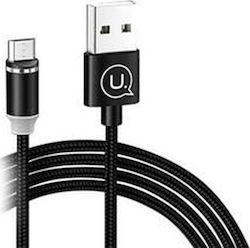 Usams U-Sure Magnetisch USB 2.0 auf Micro-USB-Kabel Schwarz 1m (SJ294USB01) 1Stück